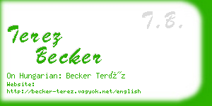 terez becker business card